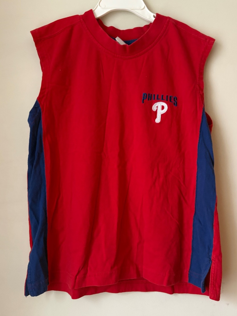 Phillies Red & Blue Sleeveless Kids Top